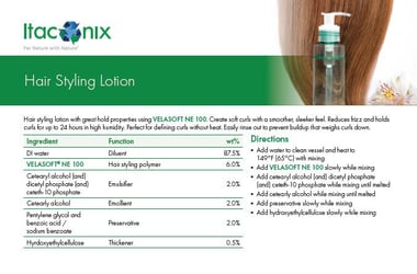 Formula: Hair Styling Lotion