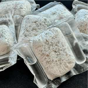 A group of plastic bags of food
AI-generated content may be incorrect.