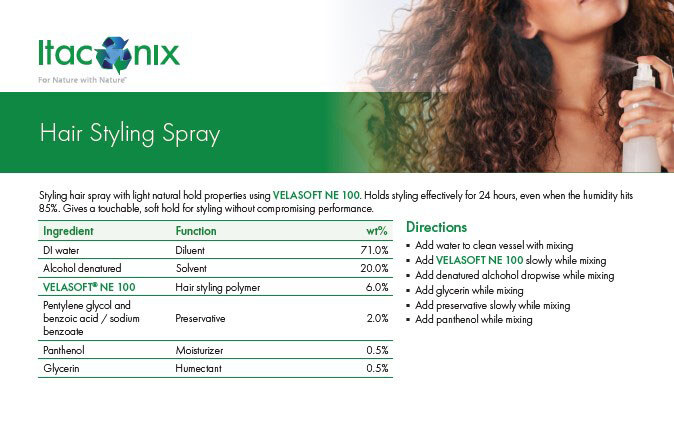 Formula: Hair Styling Spray