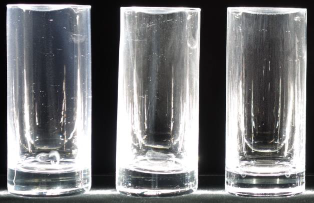 TSI 322 water glass comparison